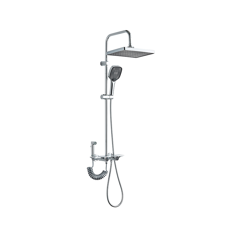 Juego de columnas de ducha de acero inoxidable chapado LD-14
