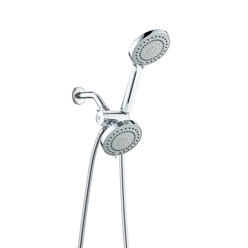 Juego de ducha de doble cabezal de acero inoxidable LD-23
