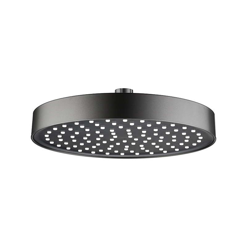 DS-348 Cabezal de ducha redondo negro mate