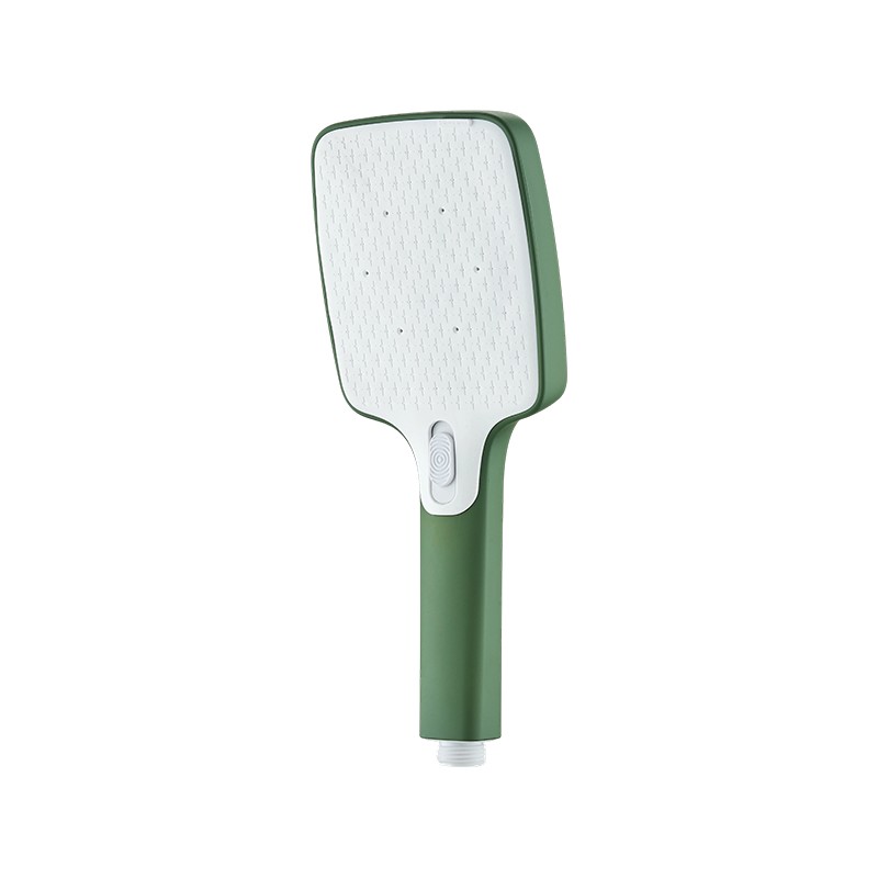 Cabezal de ducha de silicona líquida de color personalizable estándar BF-110T KTW con botón pulsador
