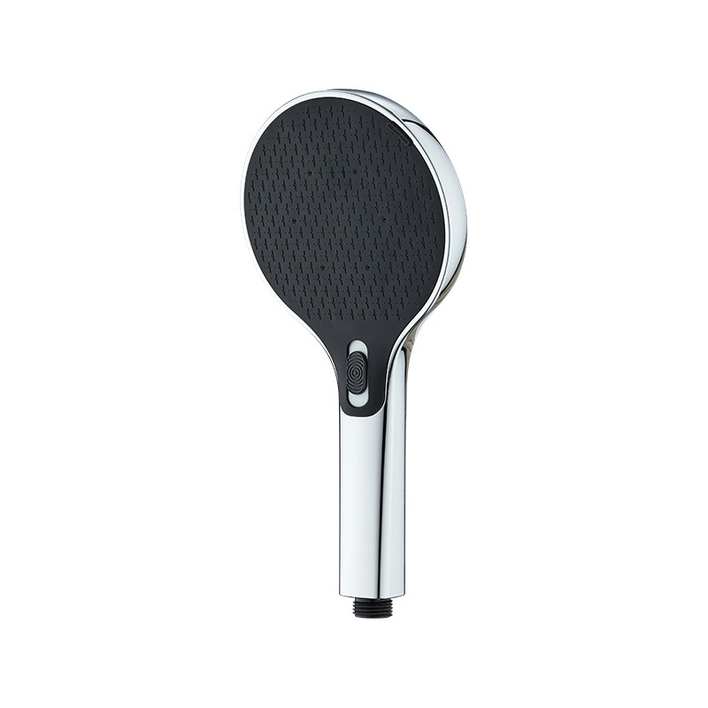 Cabezal de ducha de silicona líquida de mano redondo push-pull de 3 funciones estándar BY-130T KTW