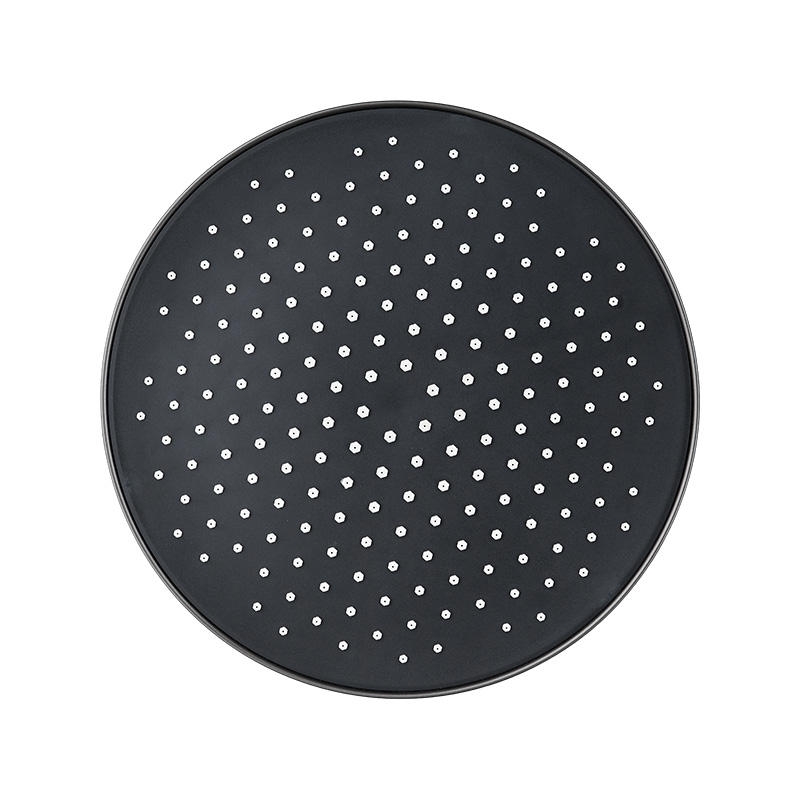 DS-352 Top de ducha de lluvia grande negro de 10 pulgadas
