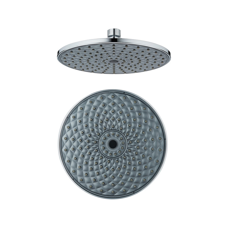 Cabezal de ducha de lluvia redondo galvanizado con cara 3D LD-202P de 8 pulgadas