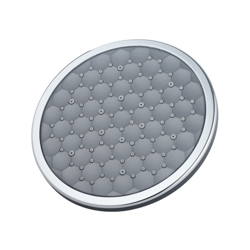 Cabezal de ducha redondo LD-245(B) 3D de 8 pulgadas