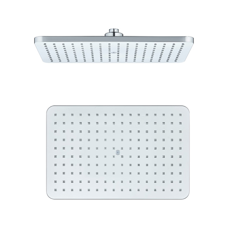 TM-2309 Cabezal de ducha cuadrado galvanizado de doble cara